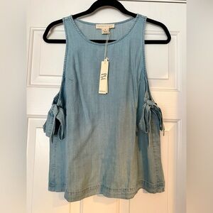 Lovestitch Denium Tank Top with Side Ties